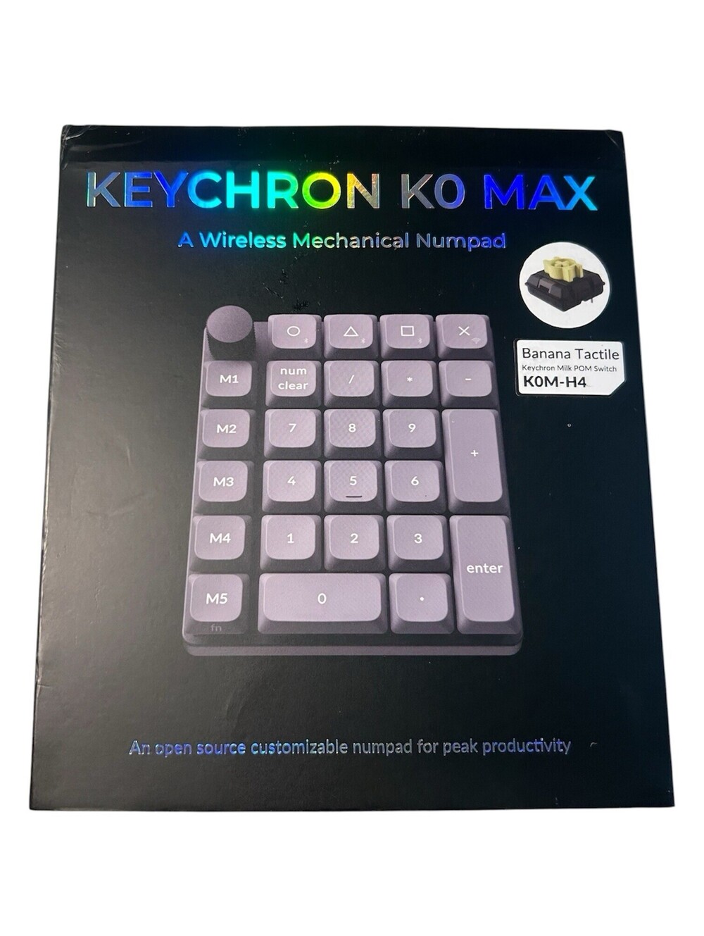 Keychron K0 Max Wireless Mechanical Numpad Number Keypad K0M-H4 Banana Tactile